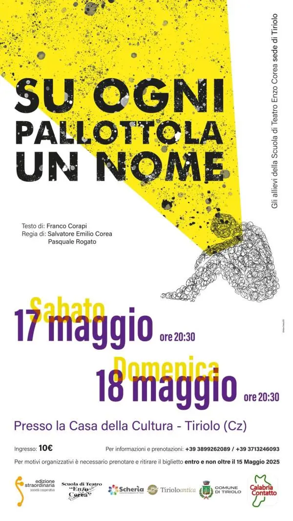 "Su ogni Pallottola un Nome", lo spettacolo a Tiriolo
