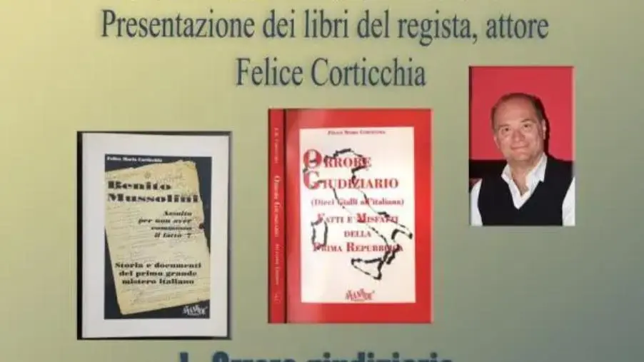 A Pianopoli la presentazione dei libri dell’attore, regista e scrittore Felice Maria Corticchia