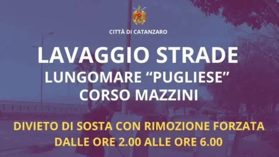 Lavaggio delle strade su Corso Mazzini e Lungomare Pugliese: il calendario degli interventi