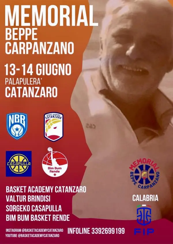 Catanzaro, ritorna il Memorial “Beppe Carpanzano”: 13 e 14 giugno al Pala Pulerá