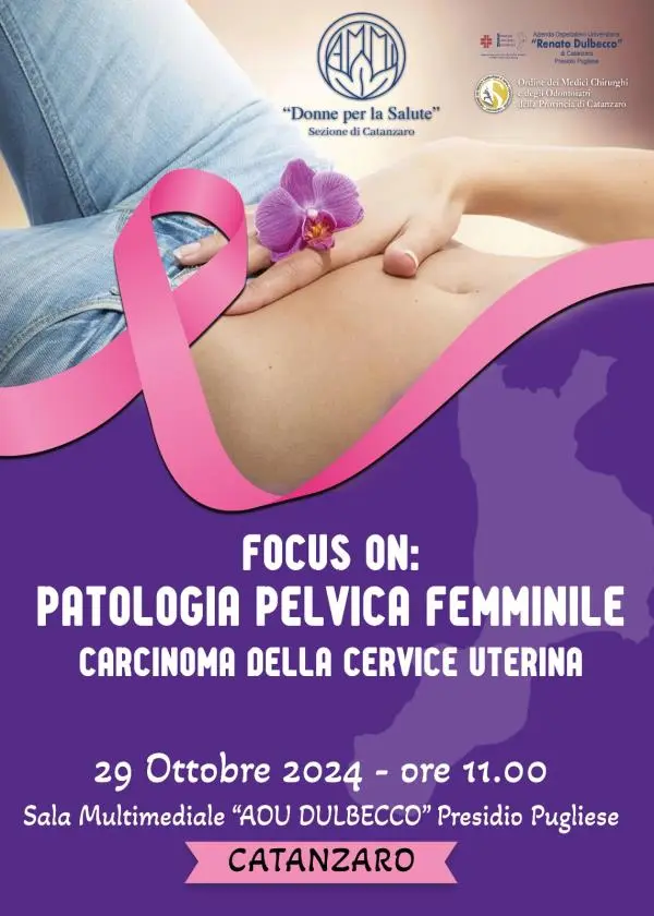 Focus dell'AMMI sul carcinoma della cervice uterina, appuntamento domani al 'Pugliese' 