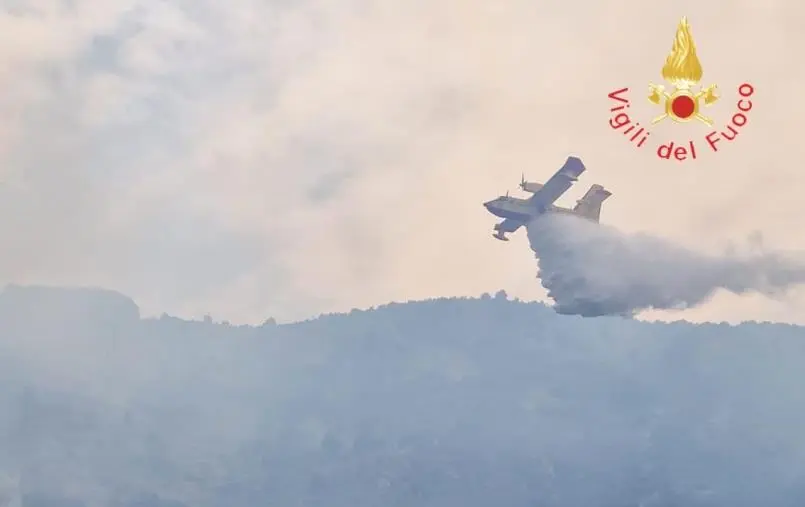 images Vasto incendio nel Parco Nazionale del Pollino, minacciate alcune abitazioni 