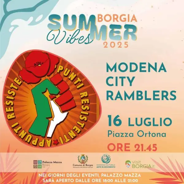 Il folk rock dei Modena City Ramblers arriva a Borgia live il prossimo 16 luglio