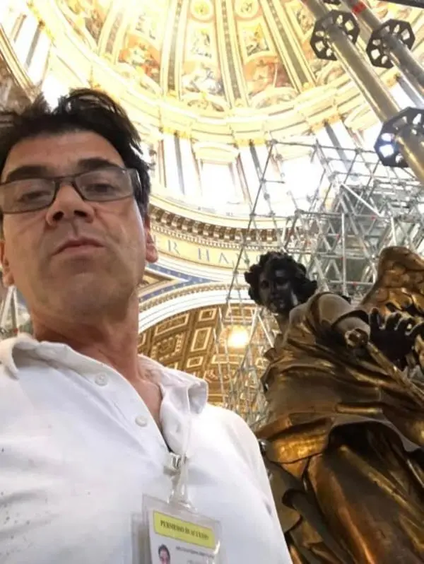 Anthony Aiello, il calabrese nel team che ha restaurato "Il Baldacchino di San Pietro"