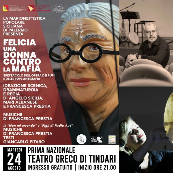 images Al Teatro Greco di Tindari domani va in scena “Felicia una donna contro la mafia”: c’è anche la catanzarese Francesca Prestia