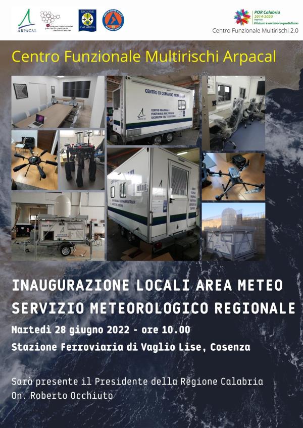 images Cosenza, inaugurati i nuovi locali area meteo dell'Arpacal