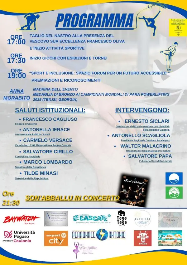 images Sport e inclusione a Caulonia Marina (IL PROGRAMMA)