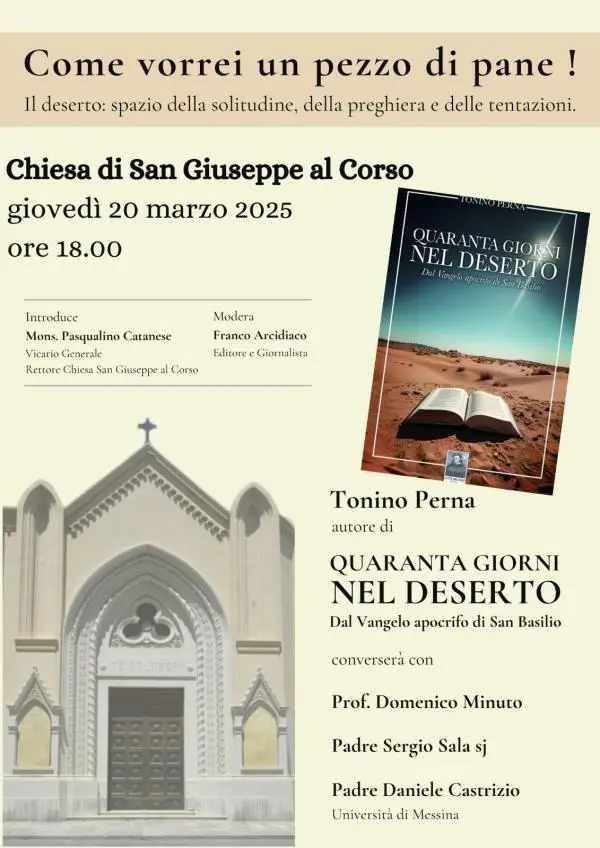 images "Quaranta giorni nel deserto": a Reggio la presentazione del libro di Tonino Perna