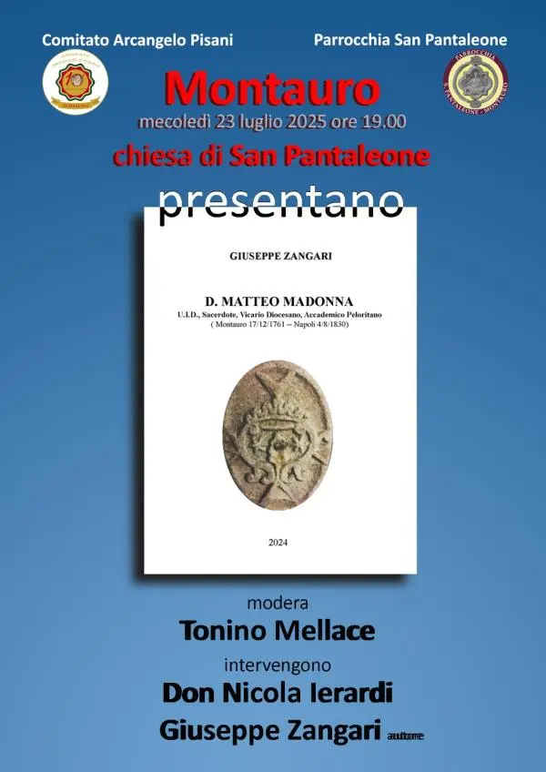 Montauro ospita la presentazione del libro di Giuseppe Zangari