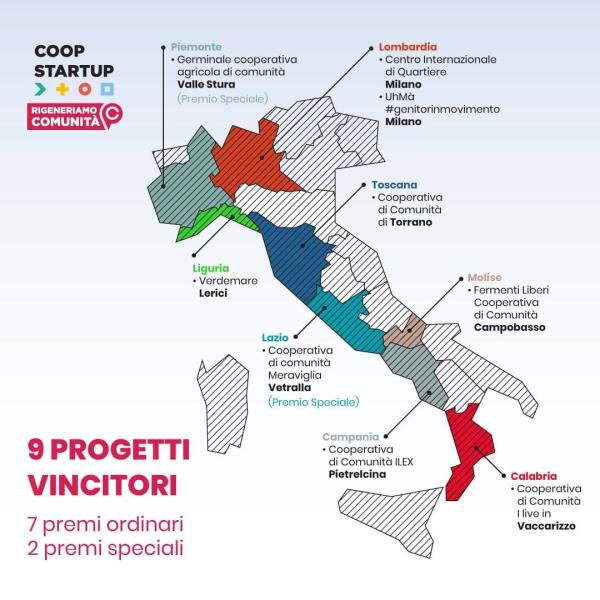 images “Rigeneriamo comunità”.  “I live in Vaccarizzo” è tra i 9 vincitori del bando Coopstartup  promosso da Legacoop e Coopfond  