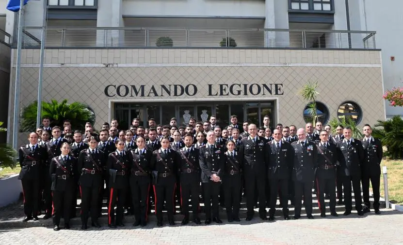 Il comandante della legione carabinieri Calabria incontra i marescialli neo giunti ai reparti