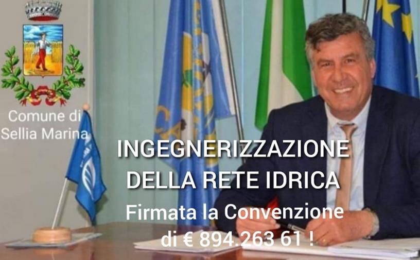 images Sellia Marina. Ingegnerizzazione reti idriche: firmata la convenzione da 900 mila euro