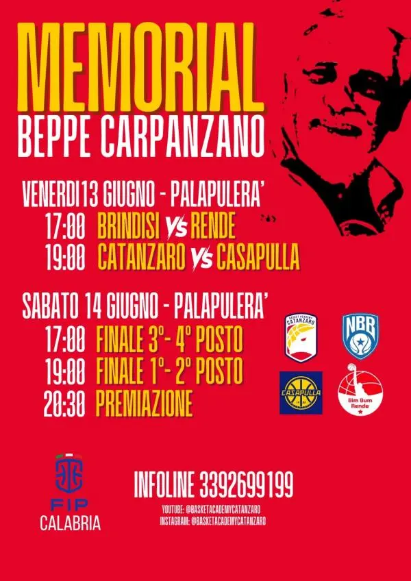 images Catanzaro, Basket Academy: ecco il calendario delle gare del "Memorial Beppe Carpanzano"  
