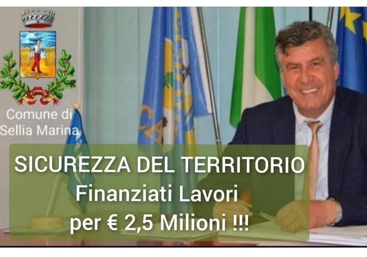 Sicurezza del territorio. A Sellia Marina un finanziamento da 2,5 milioni di euro