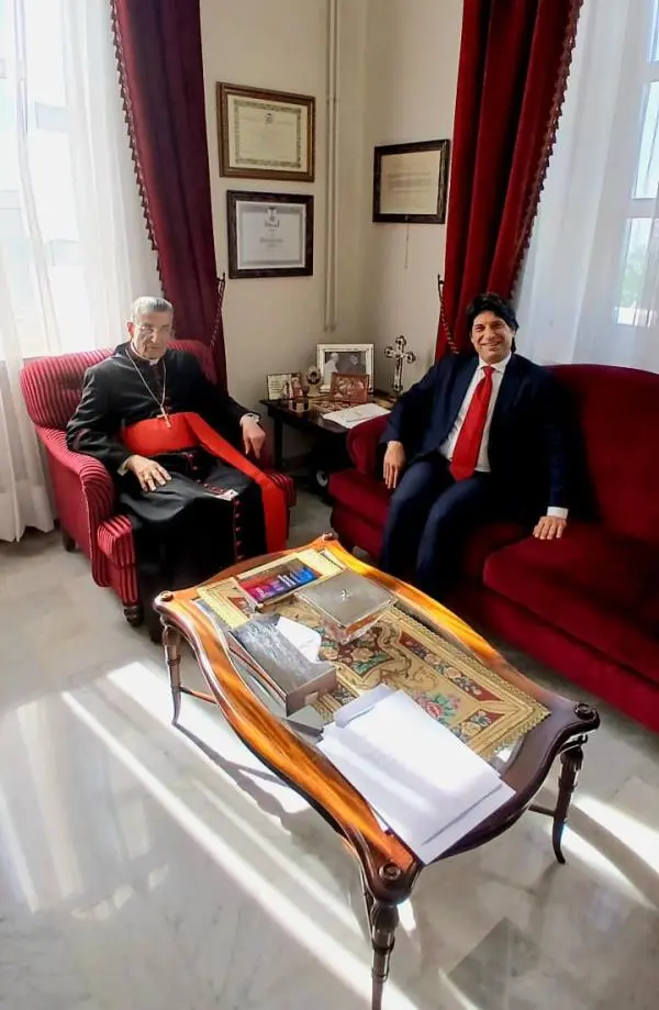 Libano, Vincenzo Speziali incontra il cardinale Beshara Rai
