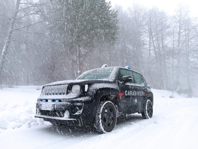 images Neve e maltempo, Presila in difficoltà: Carabinieri in azione a Petronà