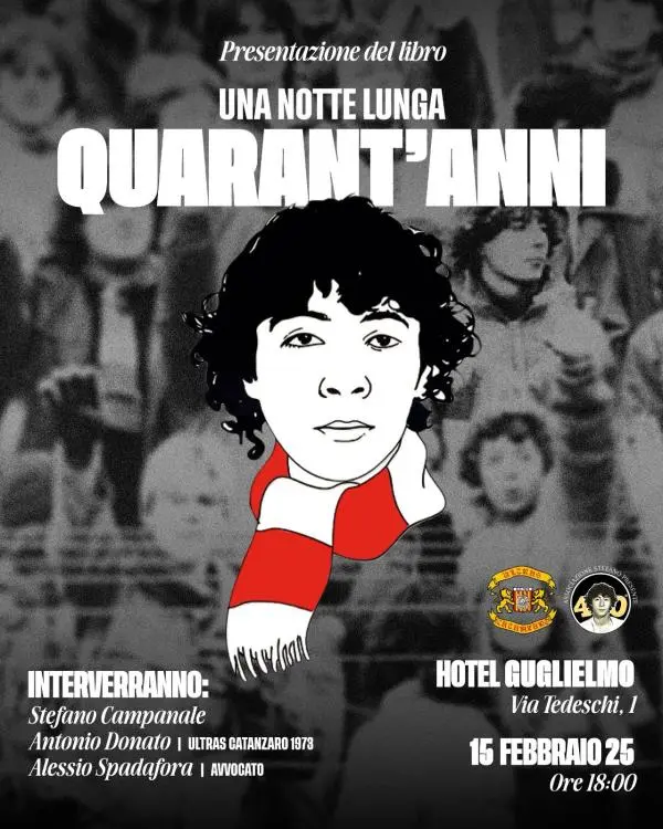 Catanzaro, gli Ultras presentano "Una notte lunga quarant'anni"