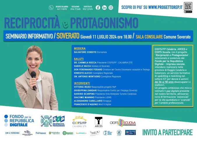 images Competenze digitali, al via il Progetto “Reciprocità e Protagonismo”: l’iniziativa a Soverato 