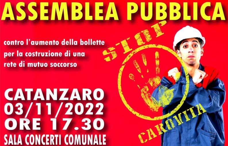 images Catanzaro, una assemblea contro la crisi e il carovita: l'iniziativa cittadina  