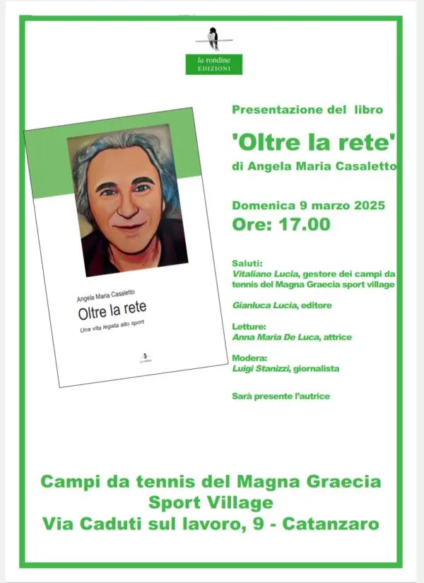 images Domenica al "Magna Graecia sport village“ presentazione del libro "Oltre la rete" di Angela Maria Casaletto
