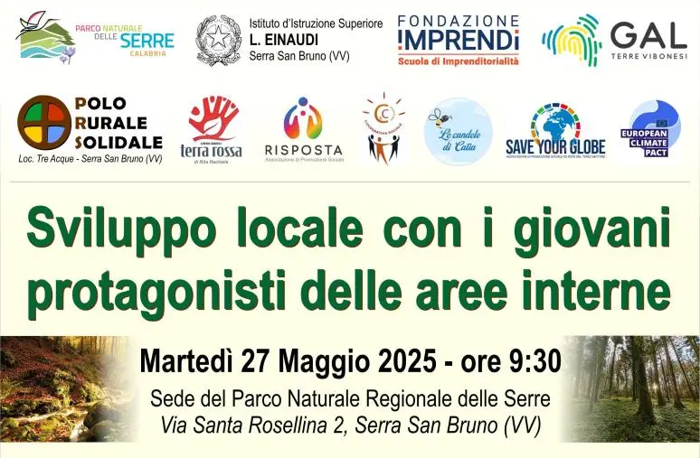 images Al Parco delle Serre incontro su “Sviluppo locale con i giovani, protagonisti delle aree interne”