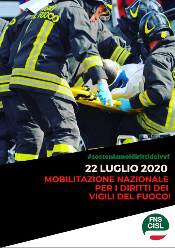 Domani la Fns Cisl nazionale mobilita i vigili del fuoco per le rivendicazioni salariali e sindacali