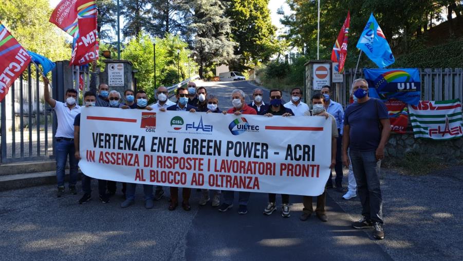 images Sciopero dei lavoratori Calabresi Enel Green Power Acri, i sindacati: "Altissima adesione alla seconda giornata di mobilitazione"