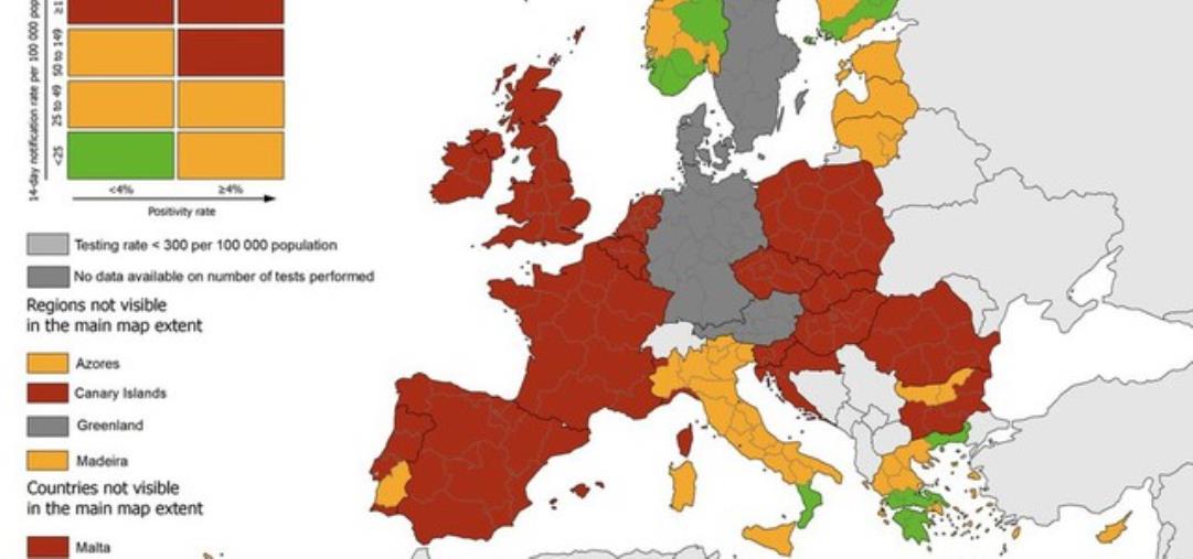 Coronavirus. L'Unione europea premia la Calabria: è l'unica regione verde in Italia  e tra le poche in Europa