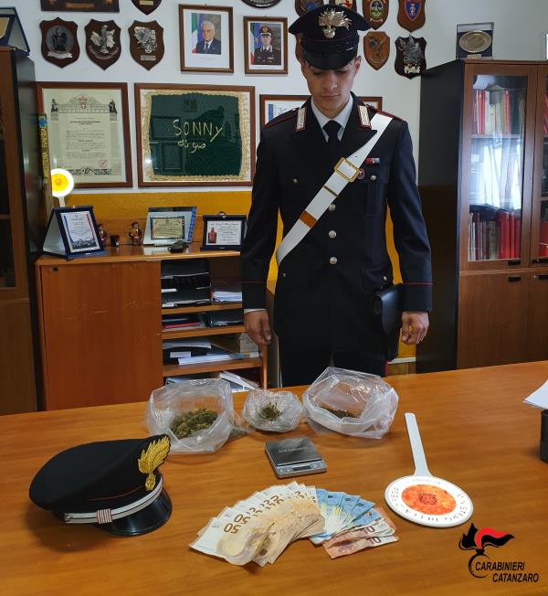 Catanzaro. Il fiuto di “Manko” non tradisce e scova la droga in una intercapedine del bagno, 26enne arrestato 