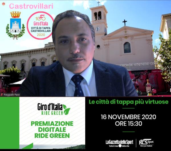 images Castrovillari riceve il premio "Ride Green" per la raccolta differenziata svolta durante il Giro d'Italia