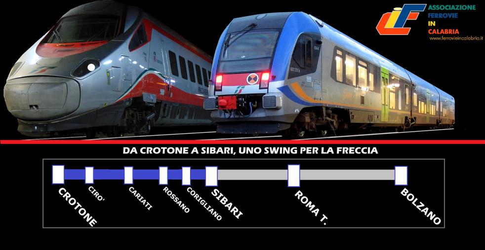 images Al via la campagna “Uno Swing per la Freccia” dell'associazione Ferrovie in Calabria per un treno regionale Crotone- Sibari