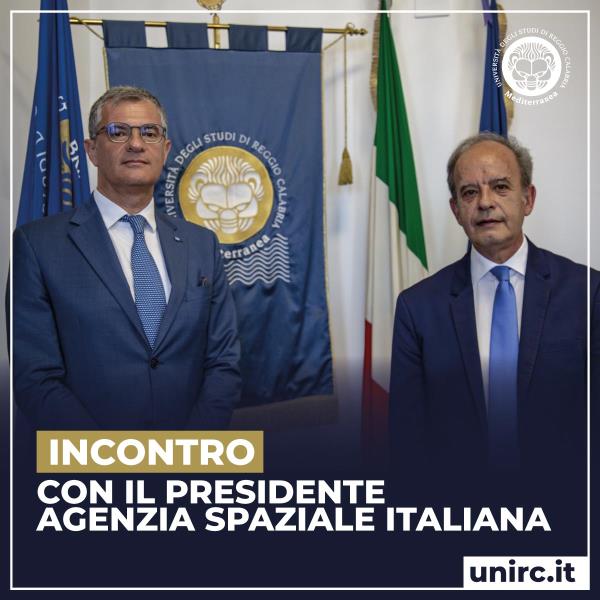 All'Università di Reggio webinar con il Presidente dell'Agenzia Spaziale Italiana: presentati i risultati dell'ISF 2019