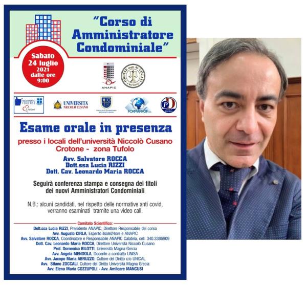 images Si concluderà sabato il corso per amministratore condominiale in Calabria organizzato dall'Anapic