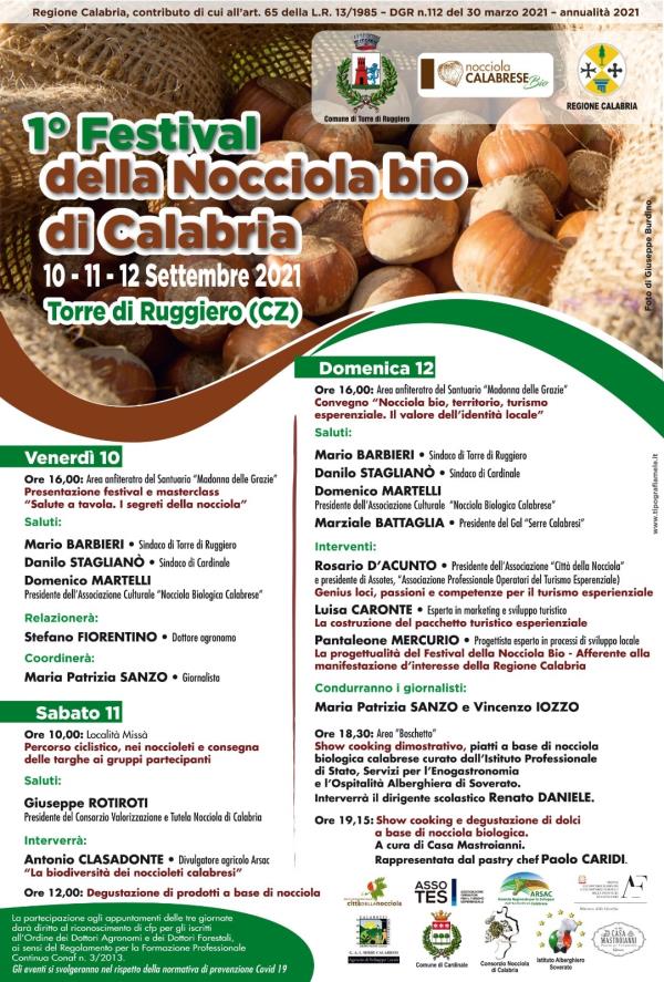 images Torre di Ruggiero, domani il via al 1° Festival della Nocciola Bio di Calabria