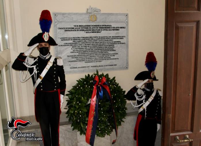 images Palmi, i carabinieri ricordano il vice brigadiere Domenico Intravaia e le altre vittime di Nassiriya