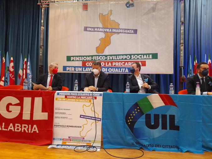 images Manovra contestata dai sindacati, Bombardieri da Lamezia: "Rivedere scelte su Fisco"