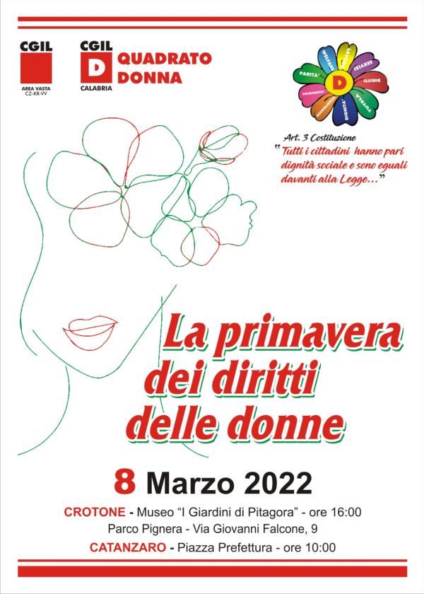 images La Primavera dei diritti delle donne: la Cgil domani in Piazza Prefettura a Catanzaro
