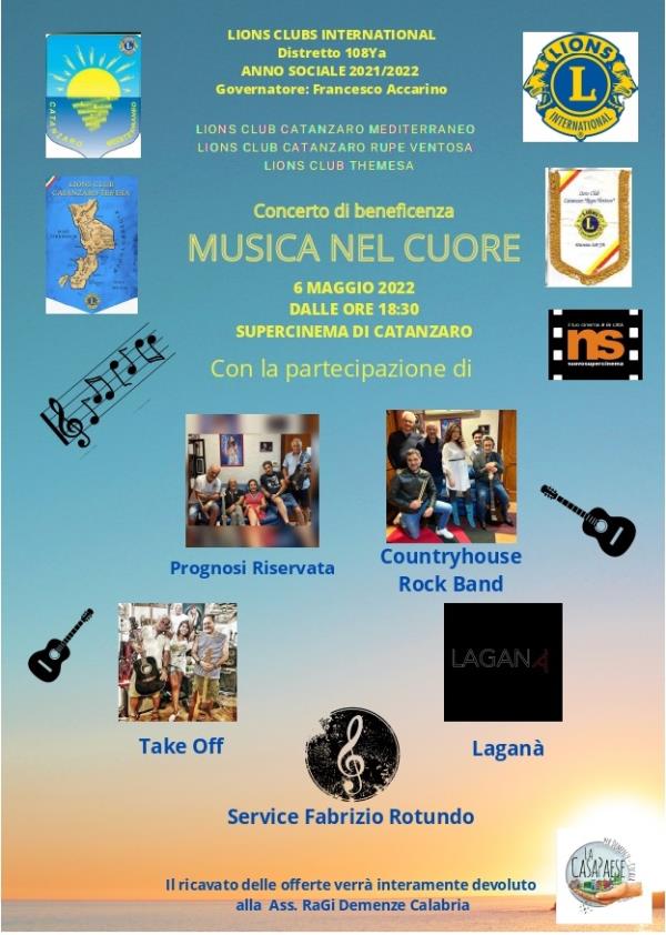 images L'8 maggio al Supercinema di Catanzaro il concerto di beneficenza "Musica nel cuore": domani la presentazione