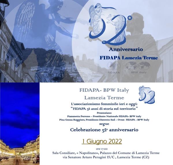 images Lamezia Terme, la Fidapa celebra i suoi 52 anni con il convegno dedicato all'associazionismo femminile  