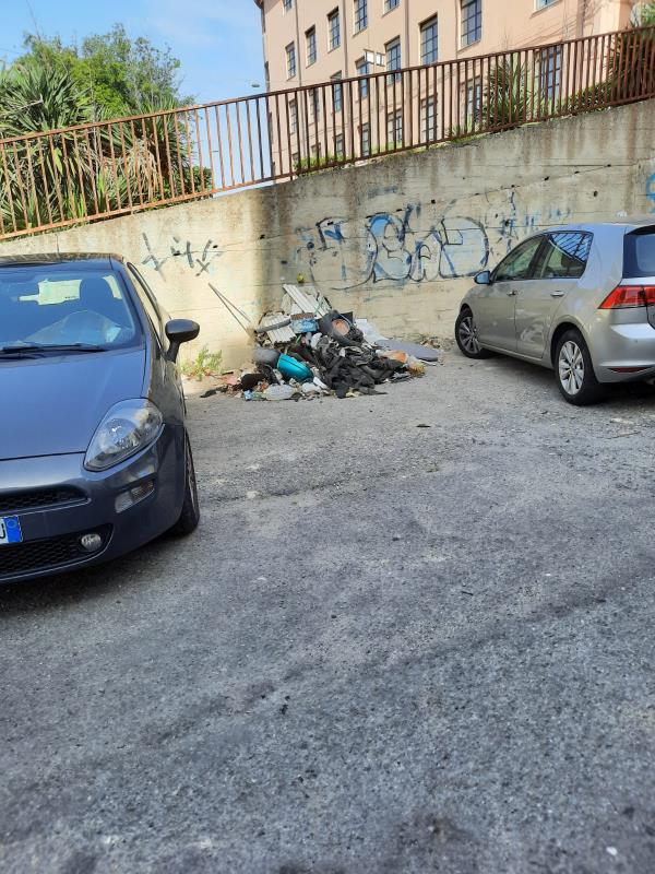 images Catanzaro, rifiuti abbandonati in via Mario Greco:  i "furbetti" colpiscono ancora 