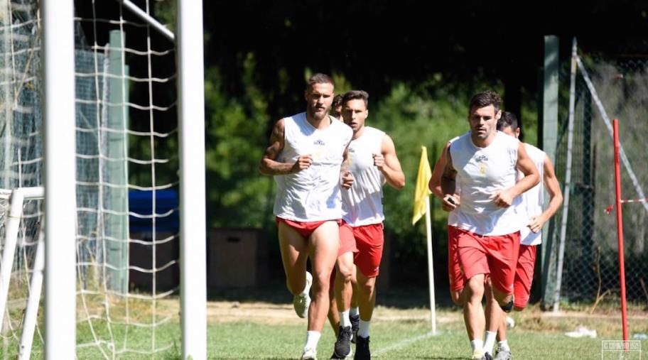 images Us Catanzaro 1929, ritiro di Moccone: preparazione atletica e seduta tecnico-tattica