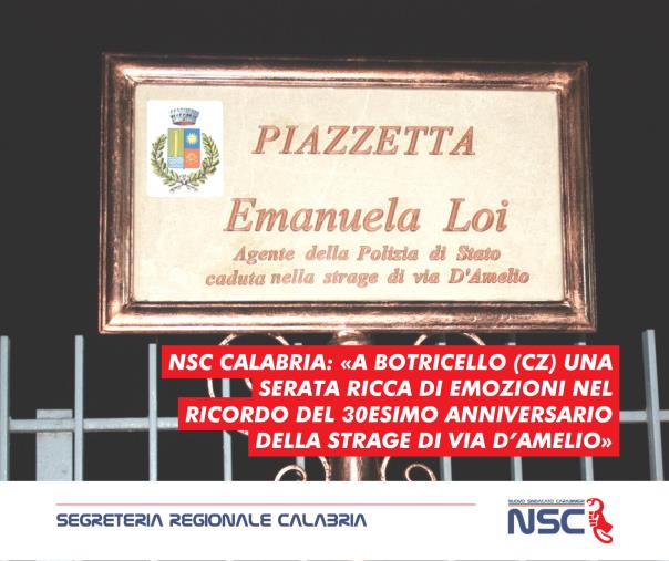images Botricello, serata all'insegna della lotta alla mafia: piazza dedicata a Emanuela Loi