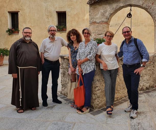 images Chiaravalle, il fascino dell'antico Convento conquista l'accademico piemontese Bruno Maida