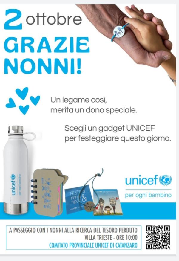 images Catanzaro, "Grazie nonni": domani a Villa Trieste l'iniziativa Unicef 