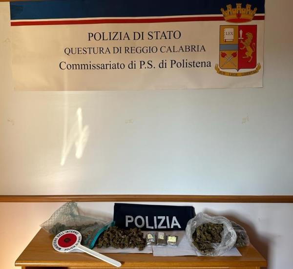 Polistena, la polizia sequestra hashish in una legnaia e marijuana nascosta in una betoniera