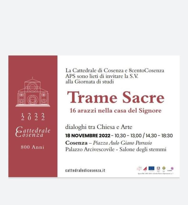 images Trame sacre, a Cosenza una giornata di studi su committenza sacra e arte contemporanea