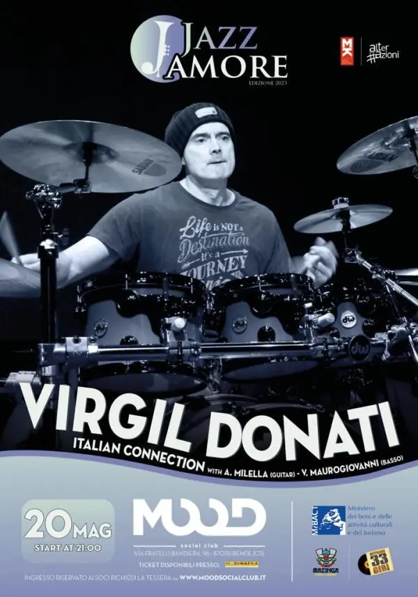 Rende, a JazzAmore di scena sabato 20 maggio il talento internazionale di Virgil Donati