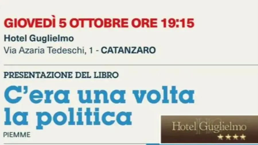 Catanzaro ospita la presentazione del libro di Pier Ferdinando Casini “C’era una volta la politica”