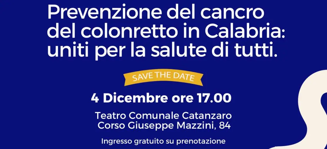 Cancro del colon retto, in Italia 24mila morti l'anno: a Catanzaro l'importante evento regionale di prevenzione 