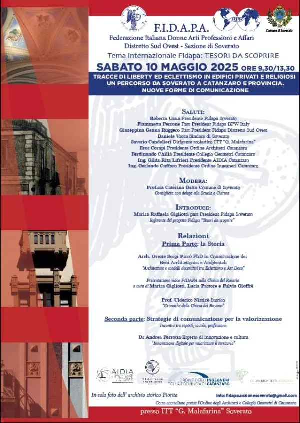 images “Tracce di Liberty ed Eclettismo in edifici privati e religiosi. Un percorso da Soverato a Catanzaro e provincia. Nuove forme di comunicazione”

